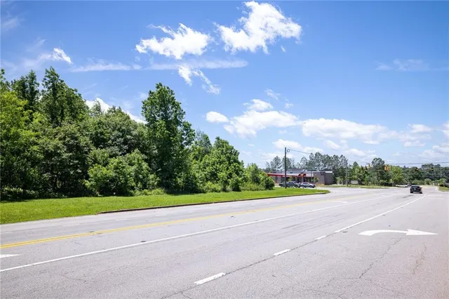 a view of a yard and entertaining space