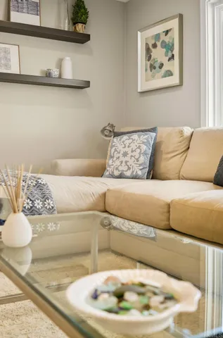 a living room with a couch