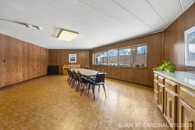 a view of a room with furniture window and outside view
