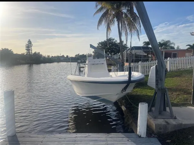 a view of a lake with houses
