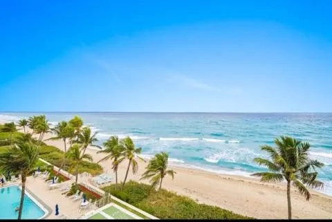 a view of ocean view with beach