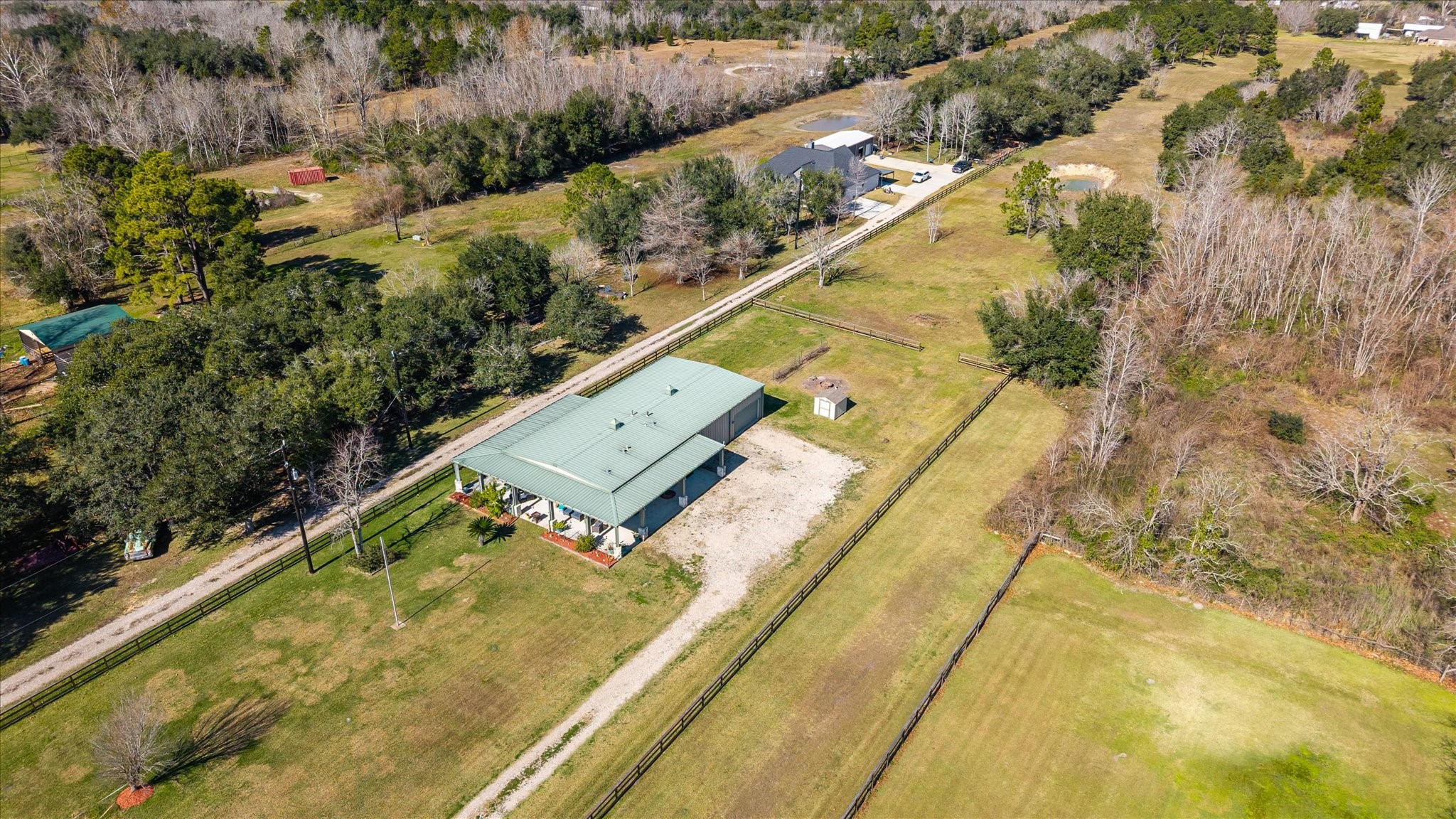 11578 28th Street Santa Fe, TX 77510 - Photo 44 of 46 a view of swimming pool with a yard and plants