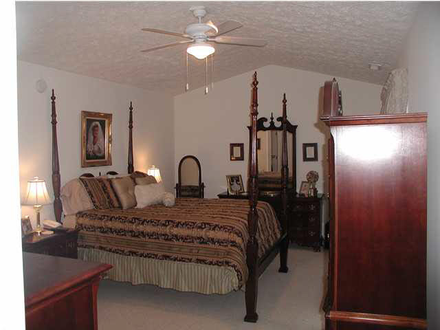 6 Rowell Road Palmyra, VA 22963 - Photo 5 of 5 a bedroom with a bed and a chandelier