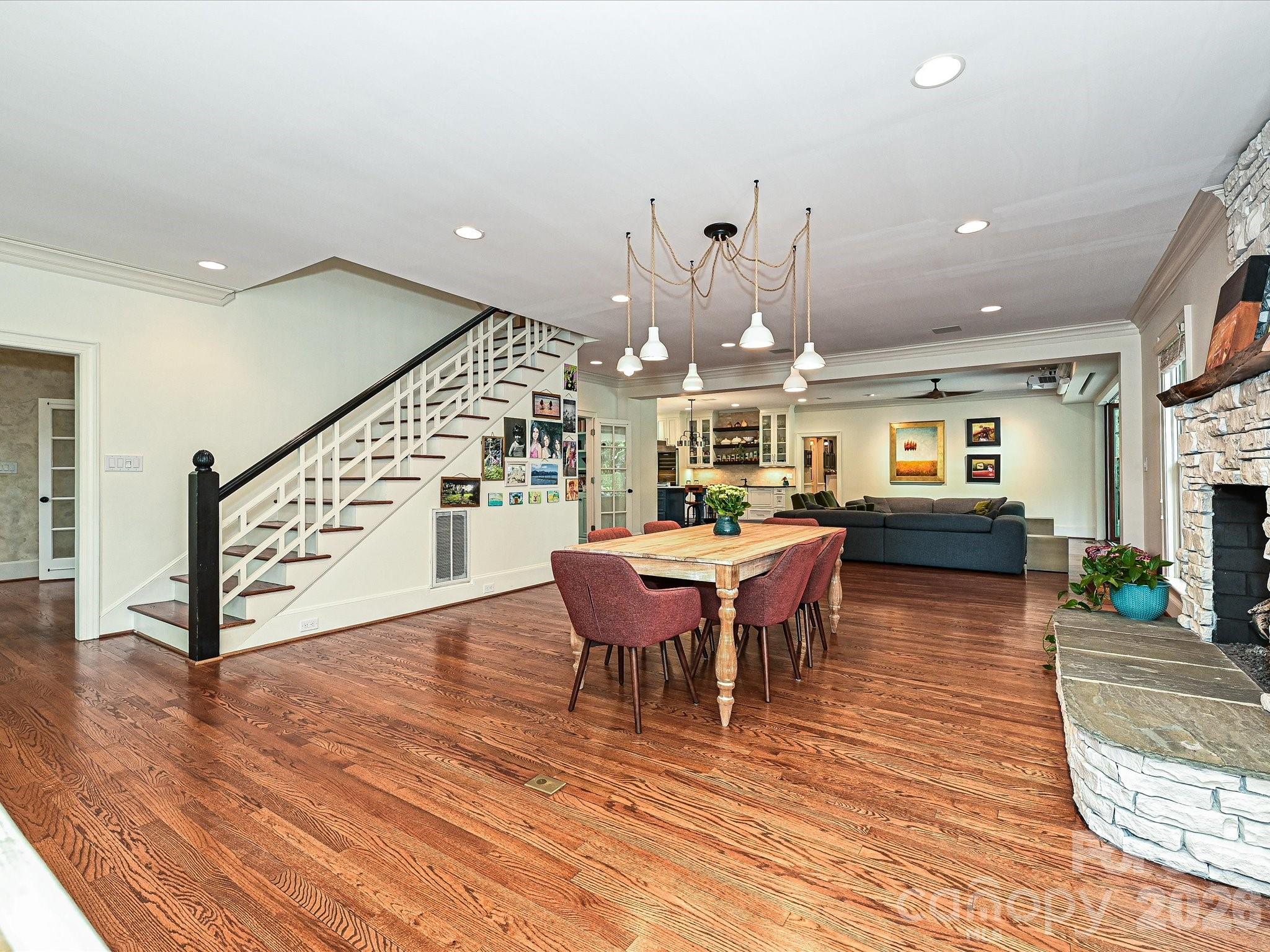 2132 Rolston Drive Charlotte, NC 28207 - Photo 11 of 41 a view of a dining room with furniture window and wooden floor