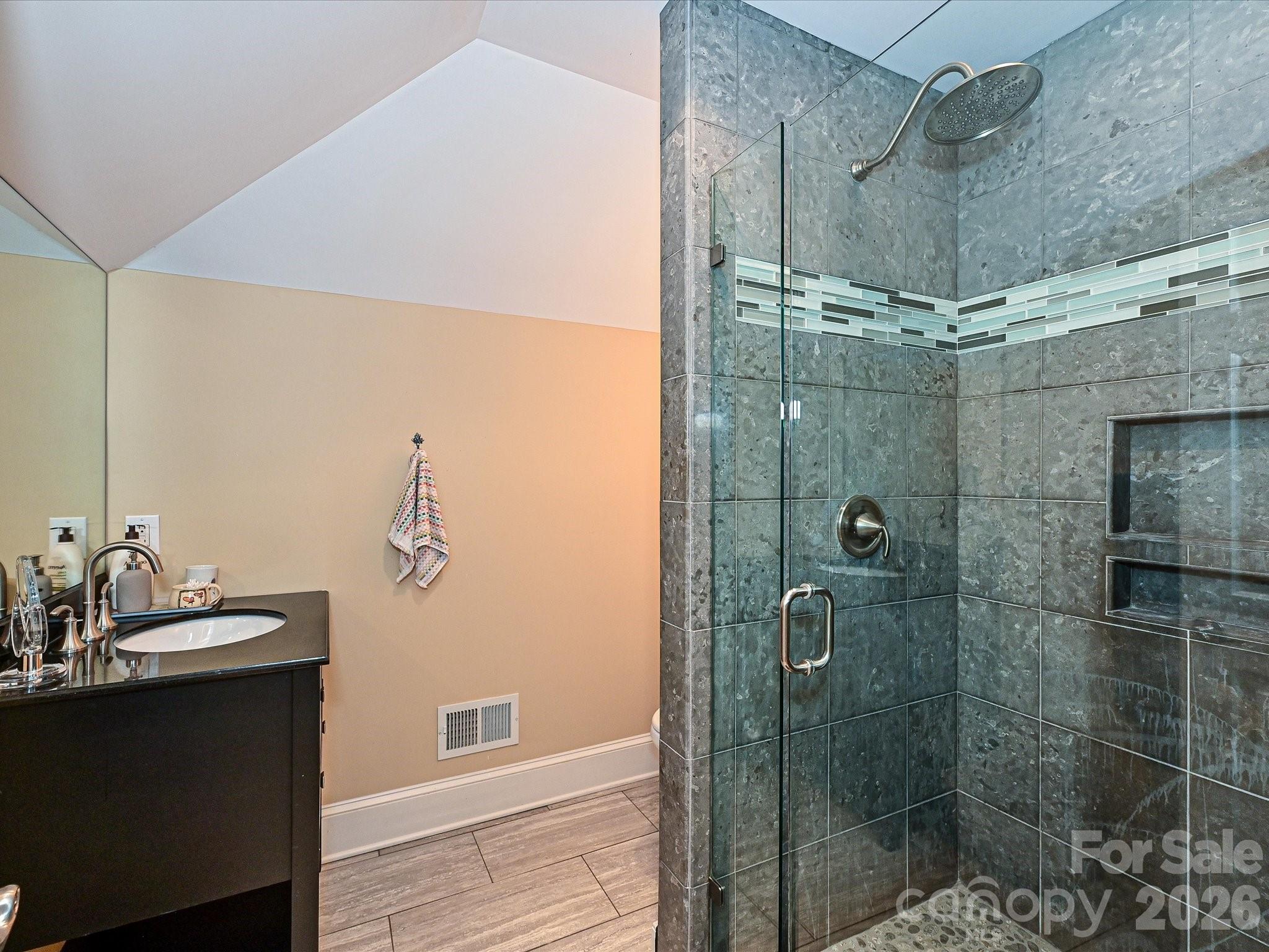 2132 Rolston Drive Charlotte, NC 28207 - Photo 29 of 41 a bathroom with a shower and a sink