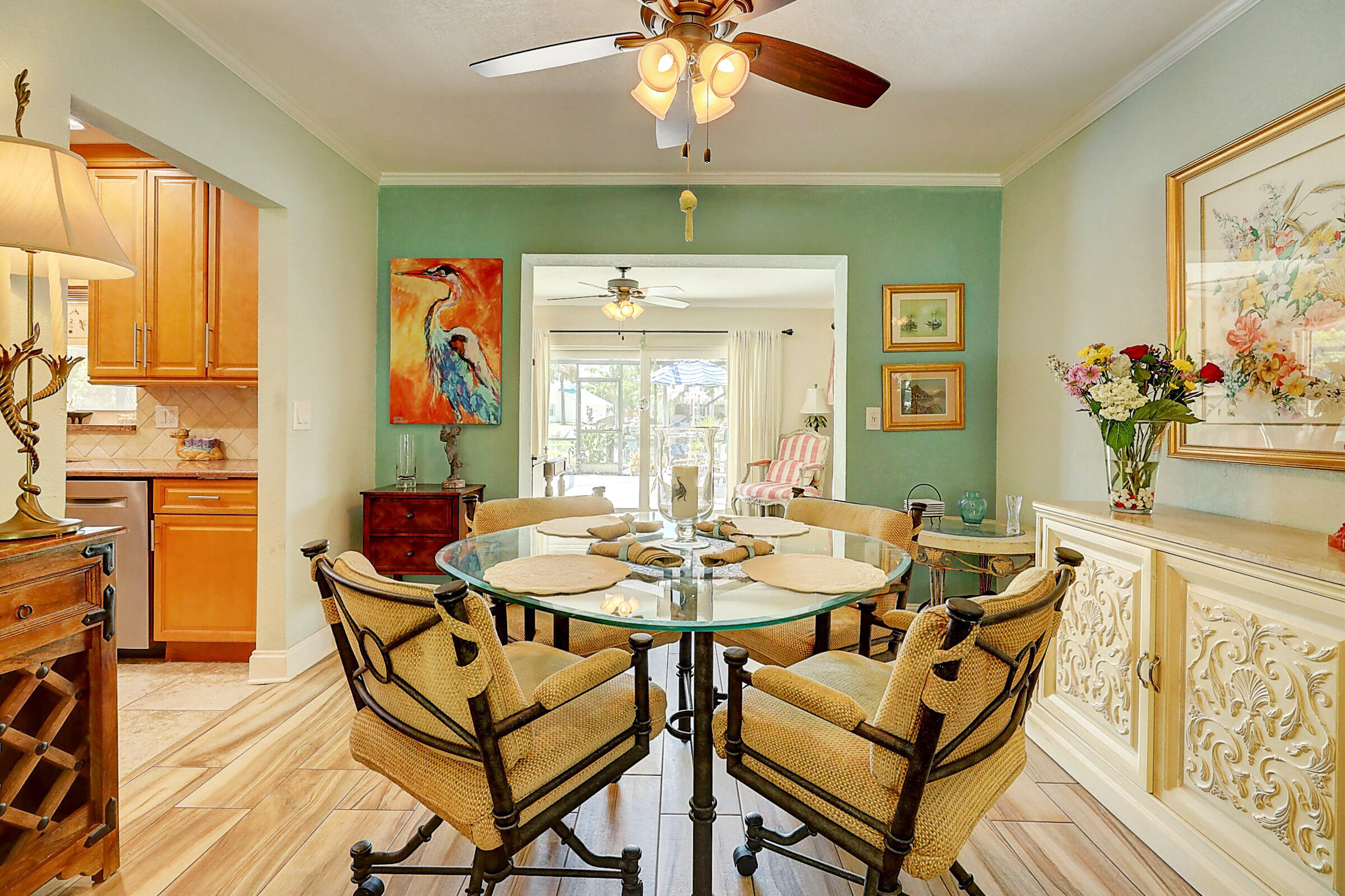 614 Eagle Drive Delray Beach, FL 33444 - Photo 11 of 30 Dining Area Leading to Den