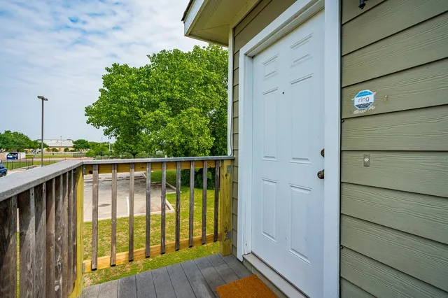 a view of balcony with outdoor space
