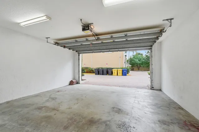 a view of a room with a window