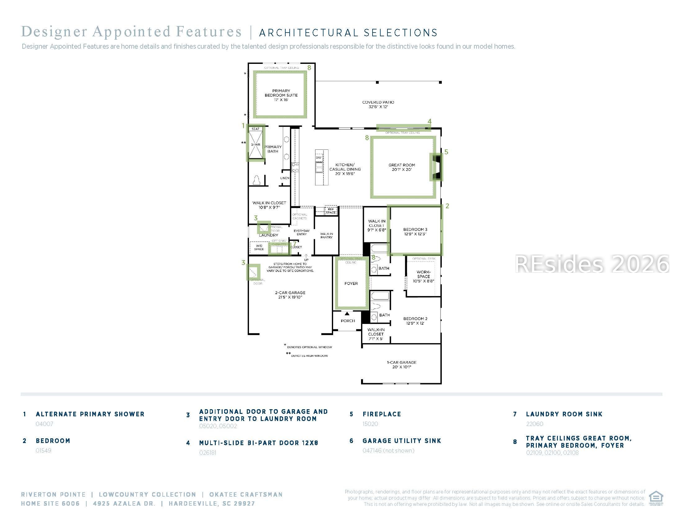 4925 Azalea Drive Hardeeville, SC 29927 - Photo 24 of 24 Floorplan