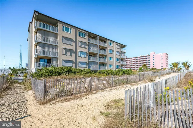 a front view of a building