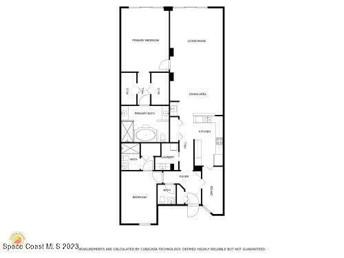 2375 South Atlantic Avenue, Unit 302 Cocoa Beach, FL 32931 - Photo 36 of 36 a picture of floor plan