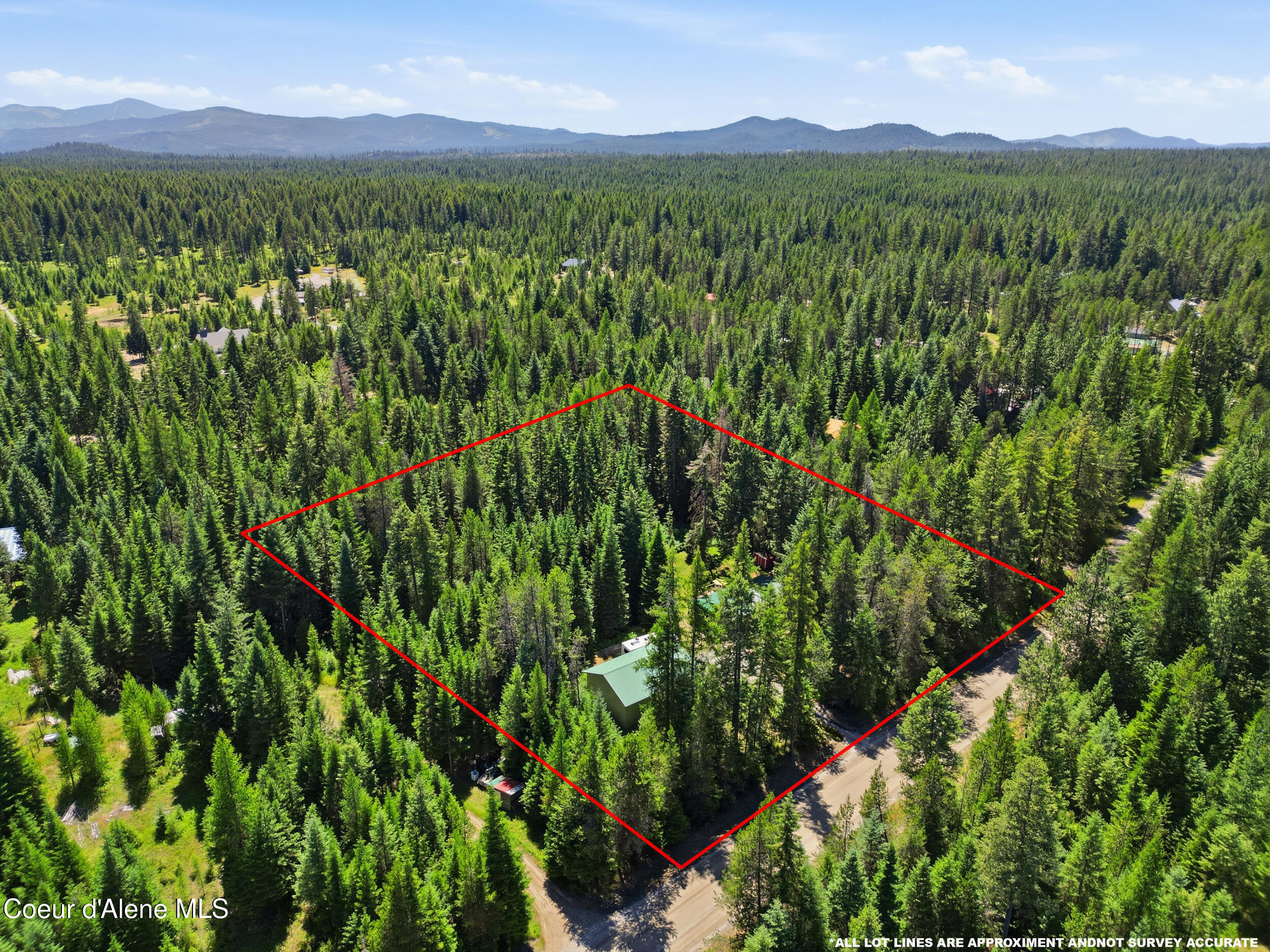 428 South Rena Road Oldtown, ID 83822 - Photo 45 of 53 Aerial with Estimated Property Lines