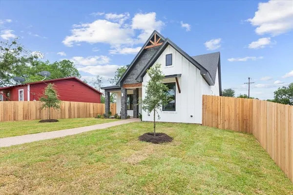 a backyard of a house