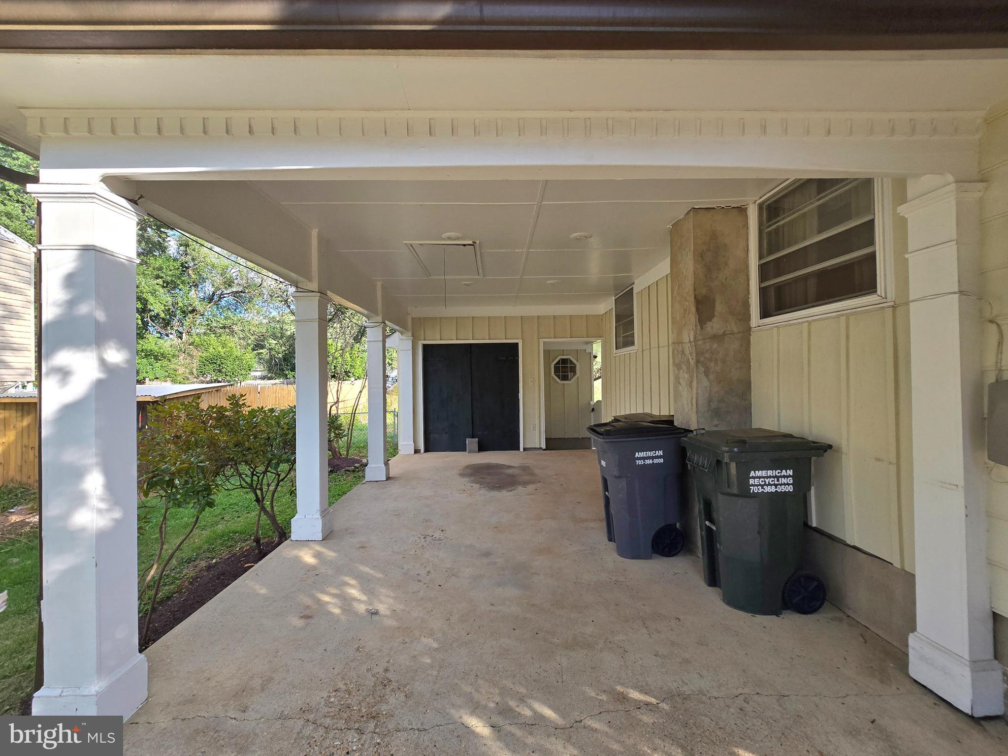 Workshop and carport