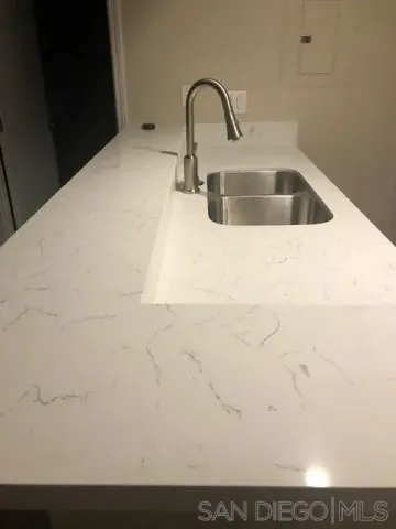 a close view of a sink