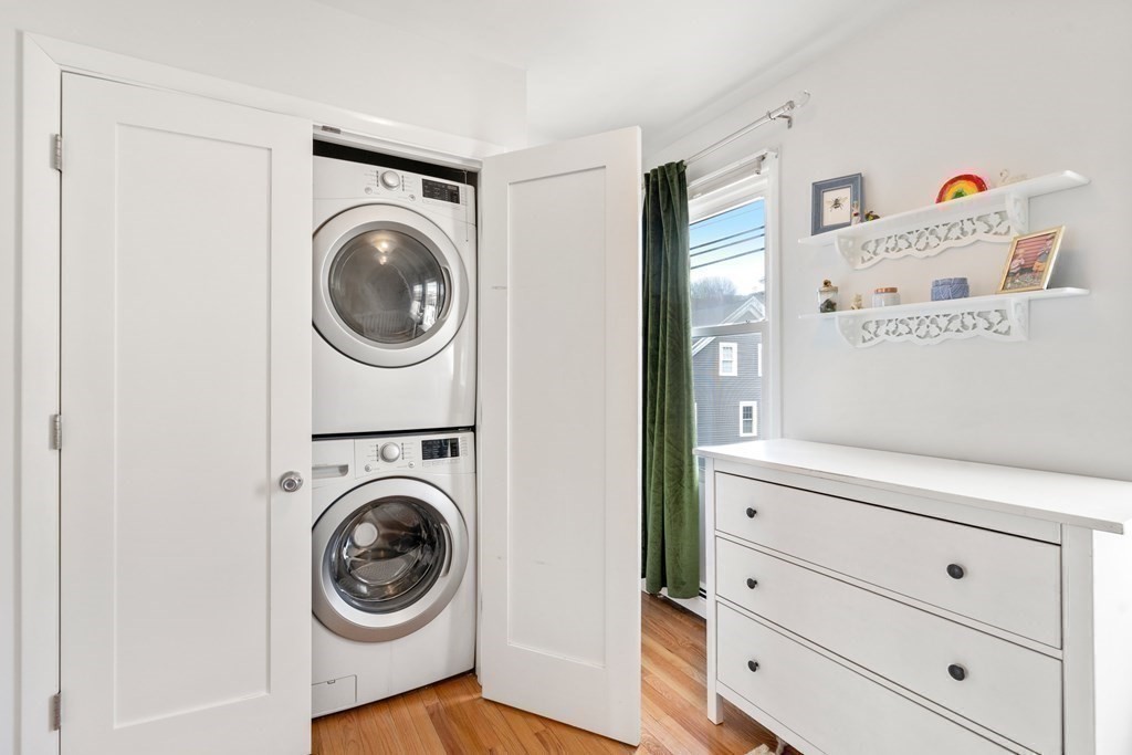 48-50 Russell Street, Unit 3A Boston, MA 02129 - Photo 11 of 11 a view of storage and utility room with washer and dryer