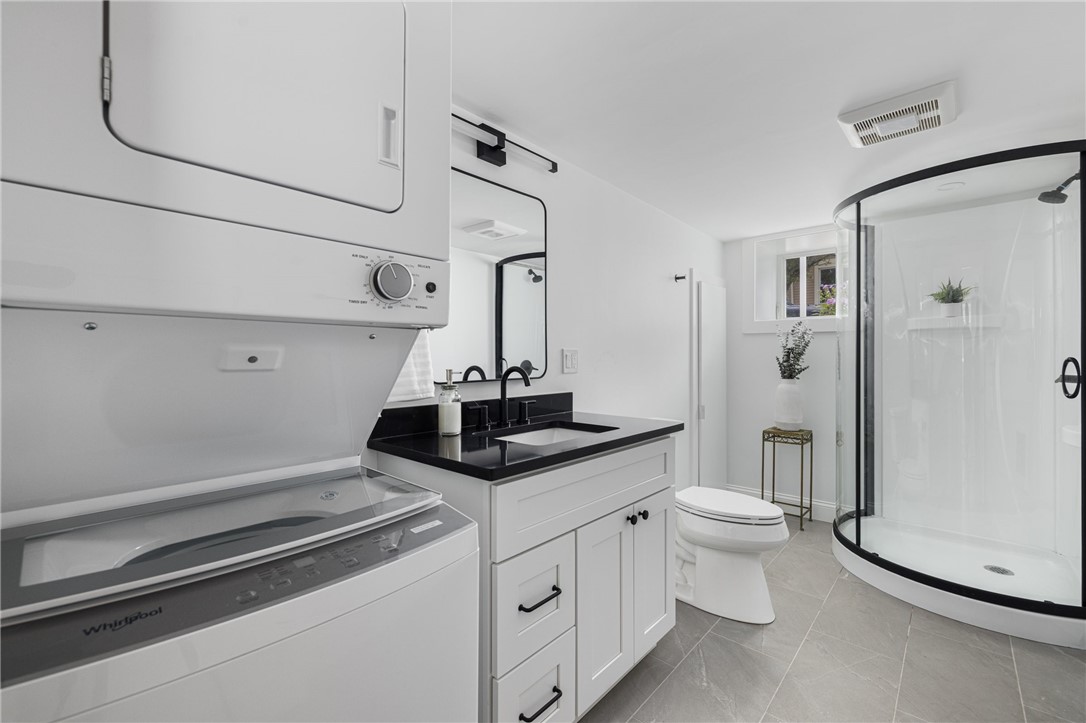 104 2nd Street Newport, RI 02840 - Photo 49 of 50 Garden level apartment bathroom with laundry.