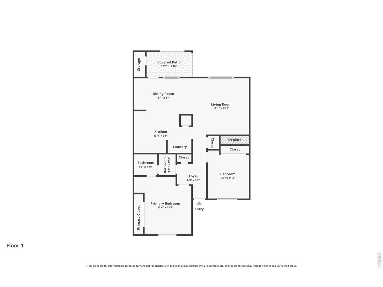 925 Columbia Road, Unit 824 Fort Collins, CO 80525 - Photo 36 of 36 Floor Plan