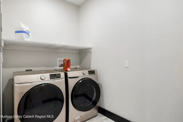 a view of a terrace with a bench