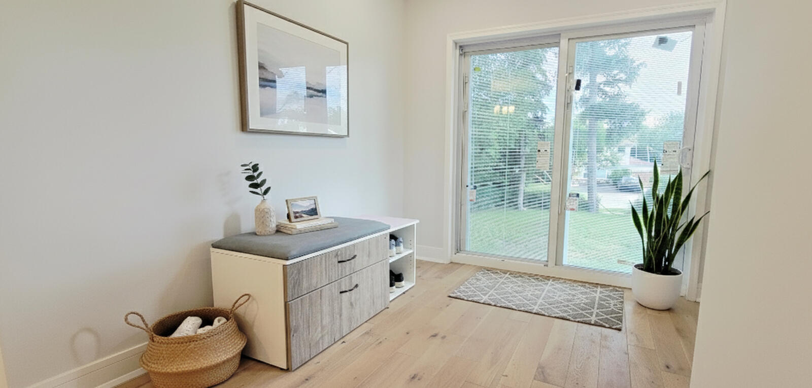 5936 West Maple Avenue Berkeley, IL 60163 - Photo 3 of 25 a bathroom with a granite countertop sink a large mirror and shower