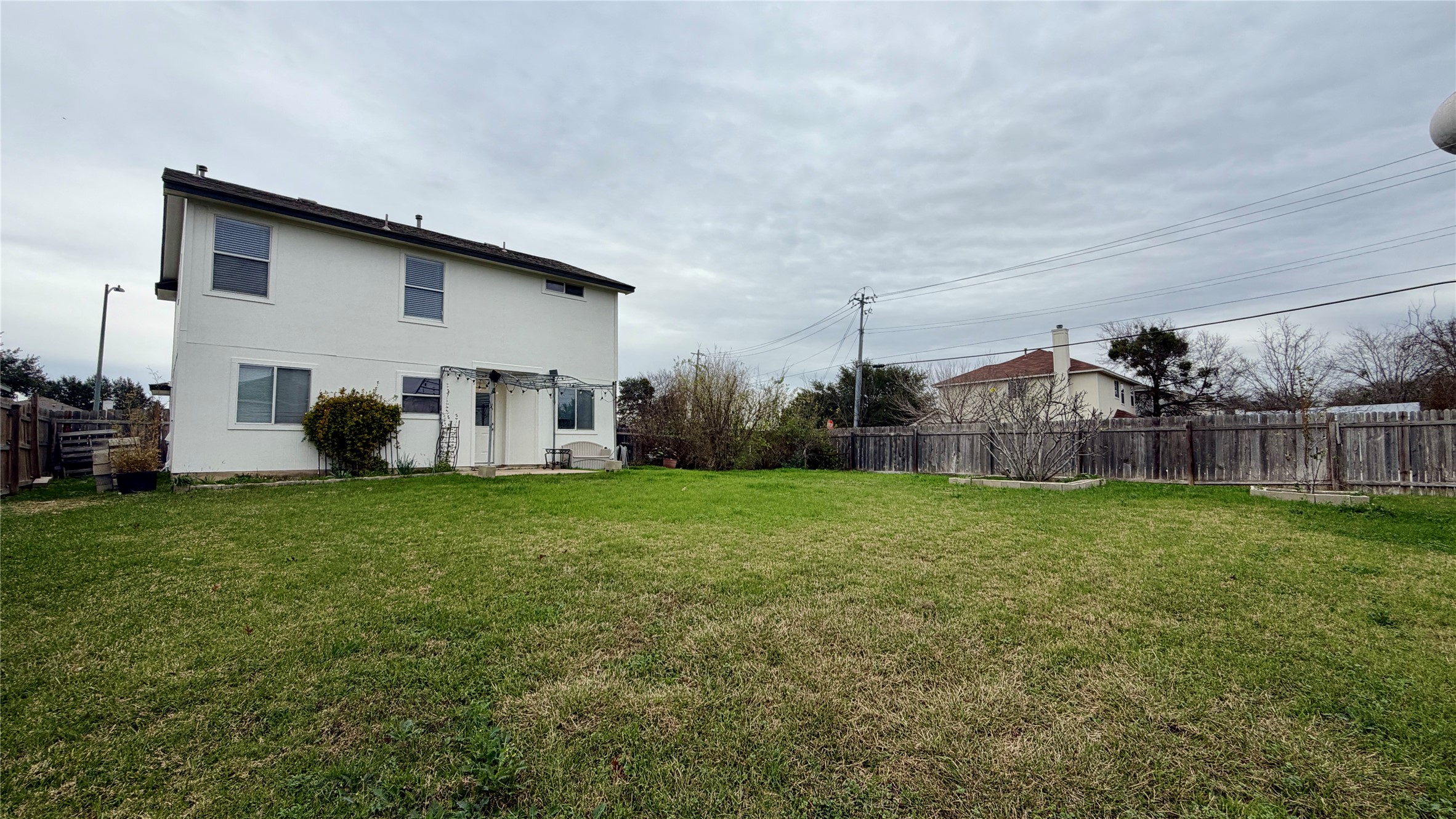 15209 Mimebark Way Austin, TX 78724 - Photo 5 of 27 Rear view of property featuring a fenced backyard and stucco siding