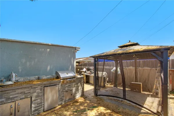 a backyard of a house