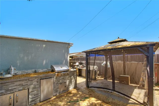 a backyard of a house