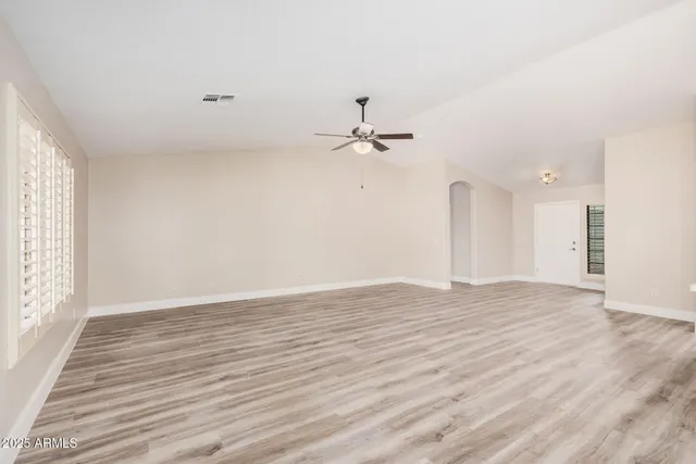wooden floor in an empty room