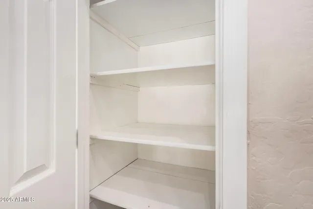 a close view of closet