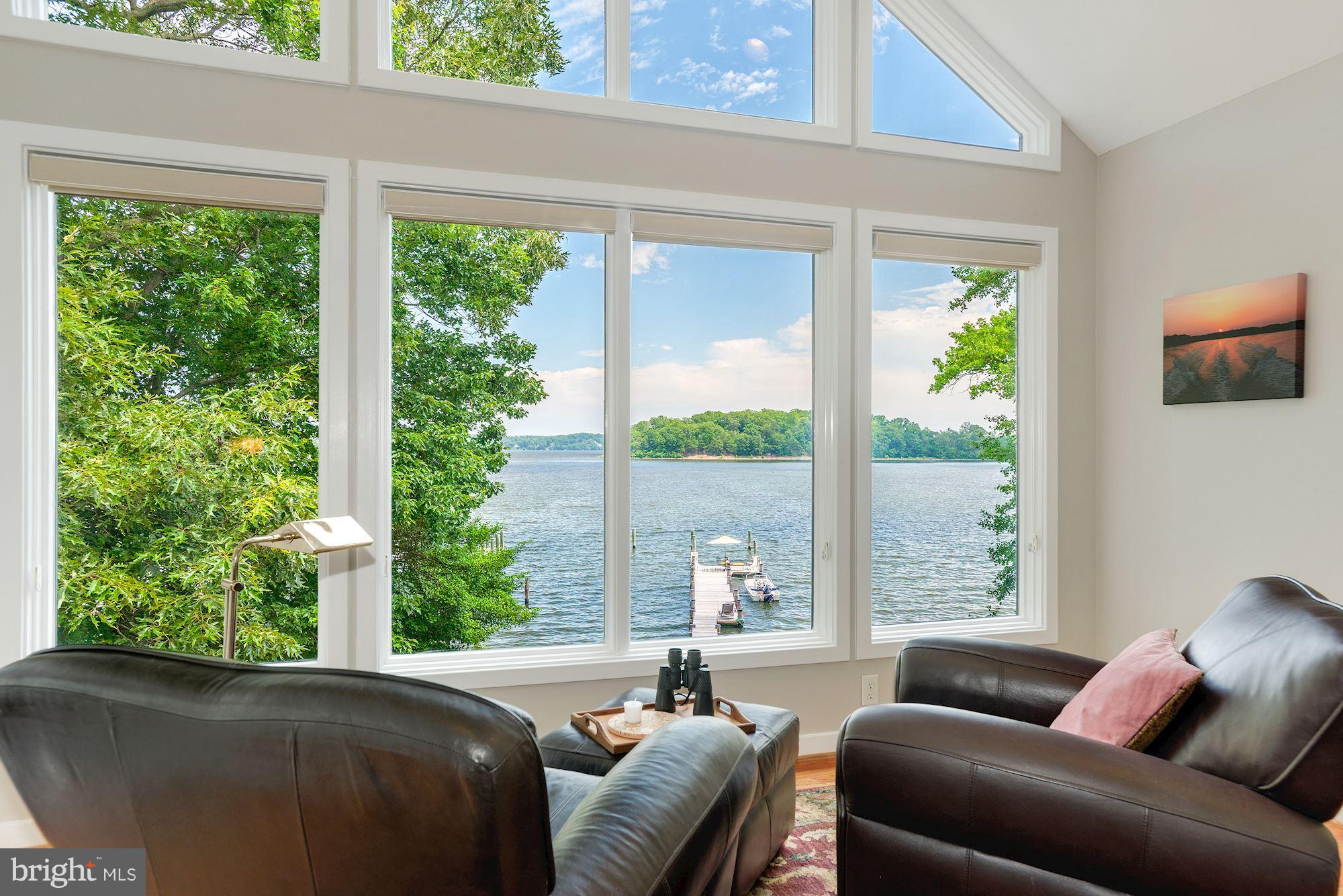 502 Wilson Road Crownsville, MD 21032 - Photo 14 of 30 Upper Level Family Room with Water View