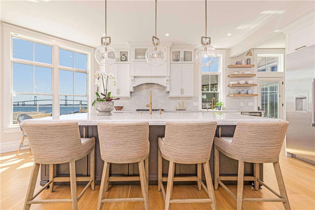 10 Coulter Street Jamestown, RI 02835 - Photo 17 of 48 Spacious kitchen island enjoys views of the bay.