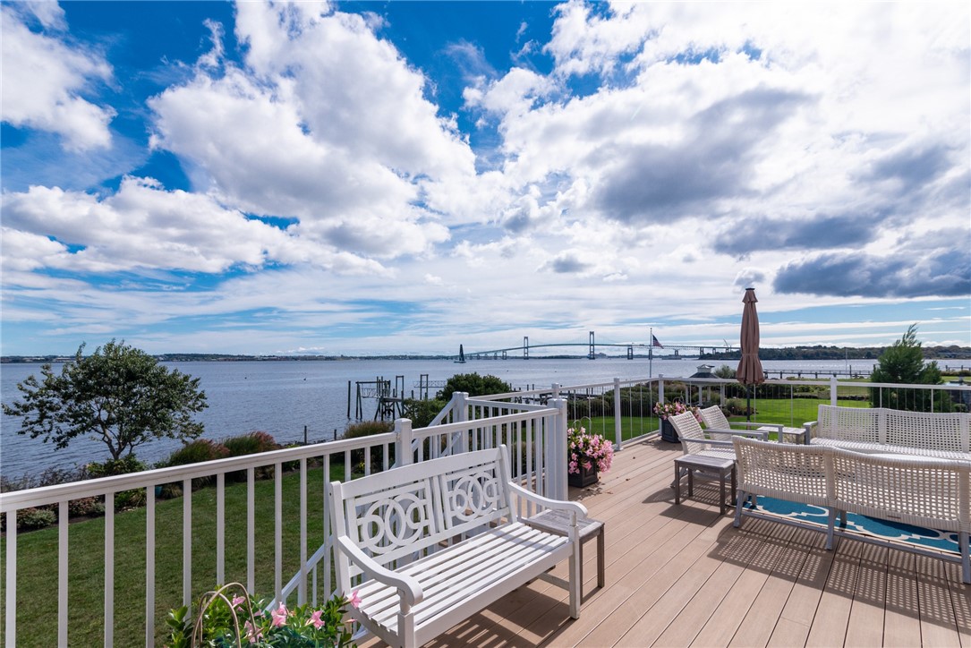 10 Coulter Street Jamestown, RI 02835 - Photo 6 of 48 Expansive deck overlooks the bay and beyond to the Newport Bridge