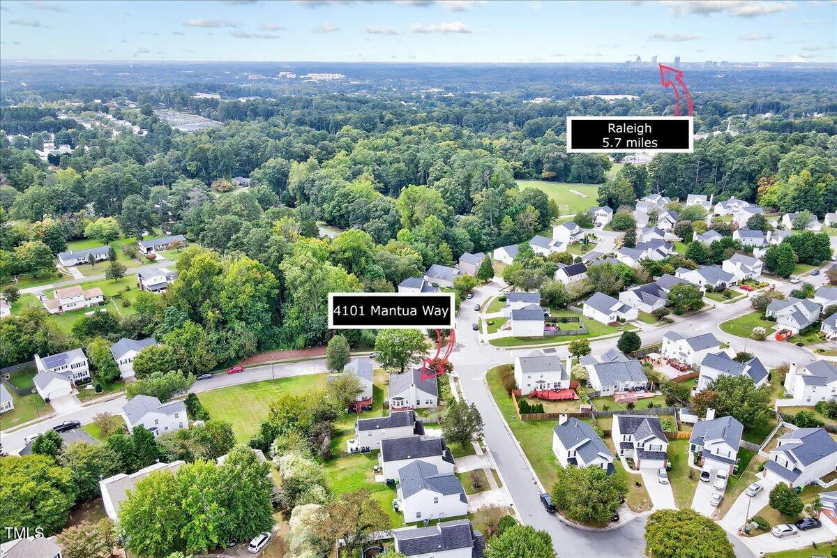 4101 Mantua Way Raleigh, NC 27604 - Photo 41 of 42 Aerial View