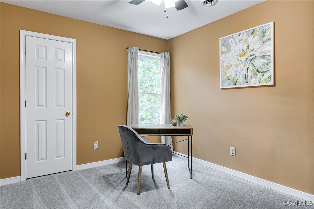 5809 Rosebay Forest Road Midlothian, VA 23112 - Photo 38 of 48 a view of a workspace with furniture and a window