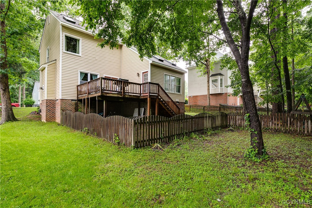 5809 Rosebay Forest Road Midlothian, VA 23112 - Photo 46 of 48 a view of a house with a yard and deck