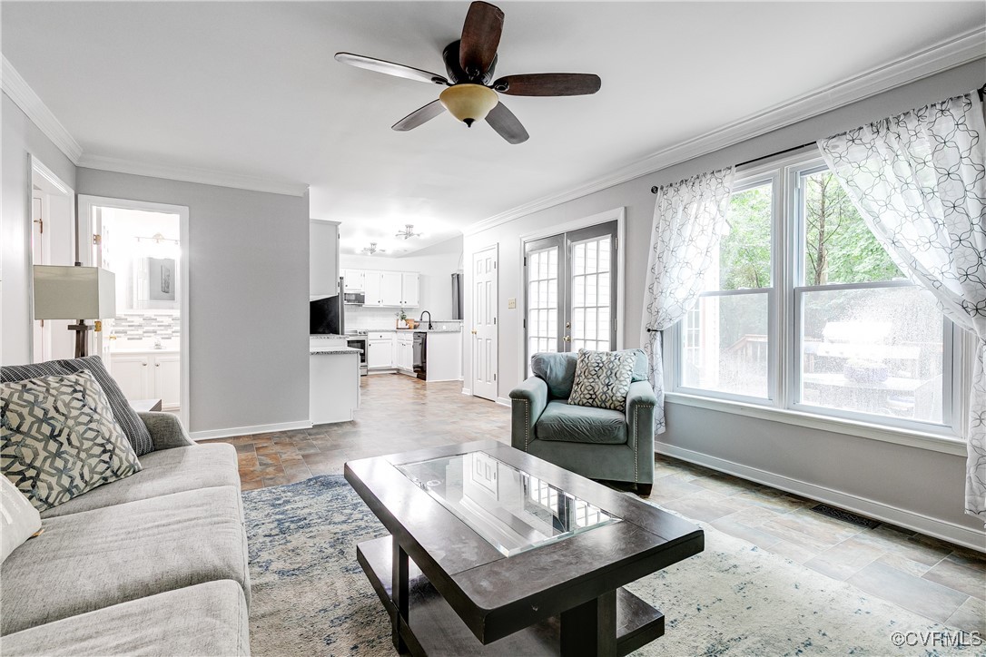 5809 Rosebay Forest Road Midlothian, VA 23112 - Photo 10 of 48 a living room with furniture and a large window