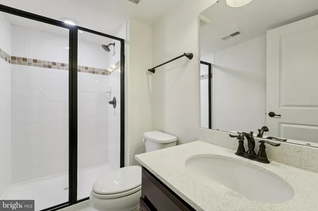 an aerial view of a house with big yard