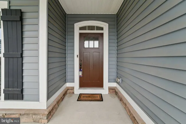 a view of front door of house