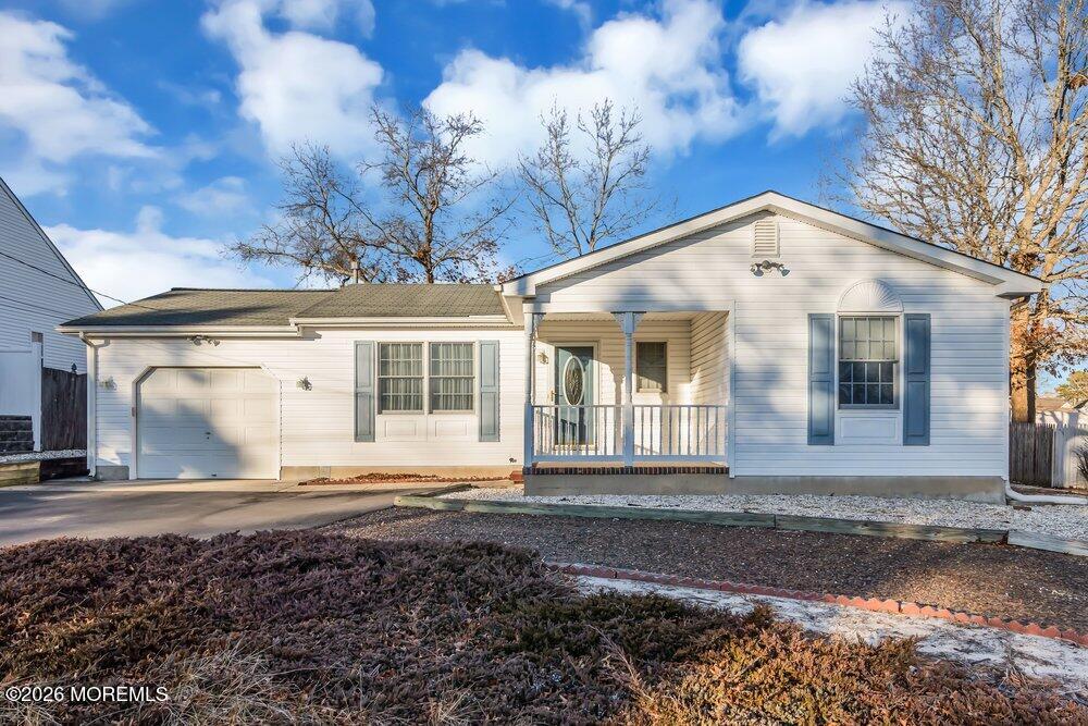 a front view of a house