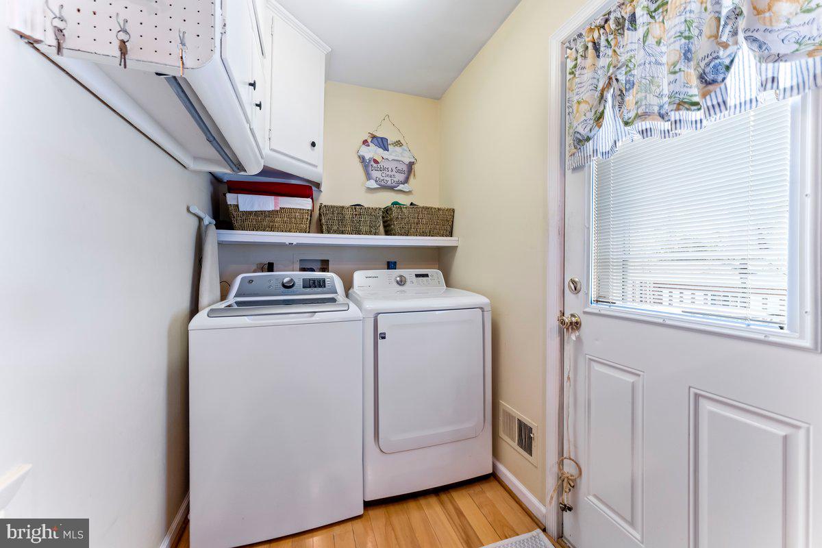 2506 Berwyn Road Wilmington, DE 19810 - Photo 30 of 43 1st floor Laundry off the Kitchen, door to Deck