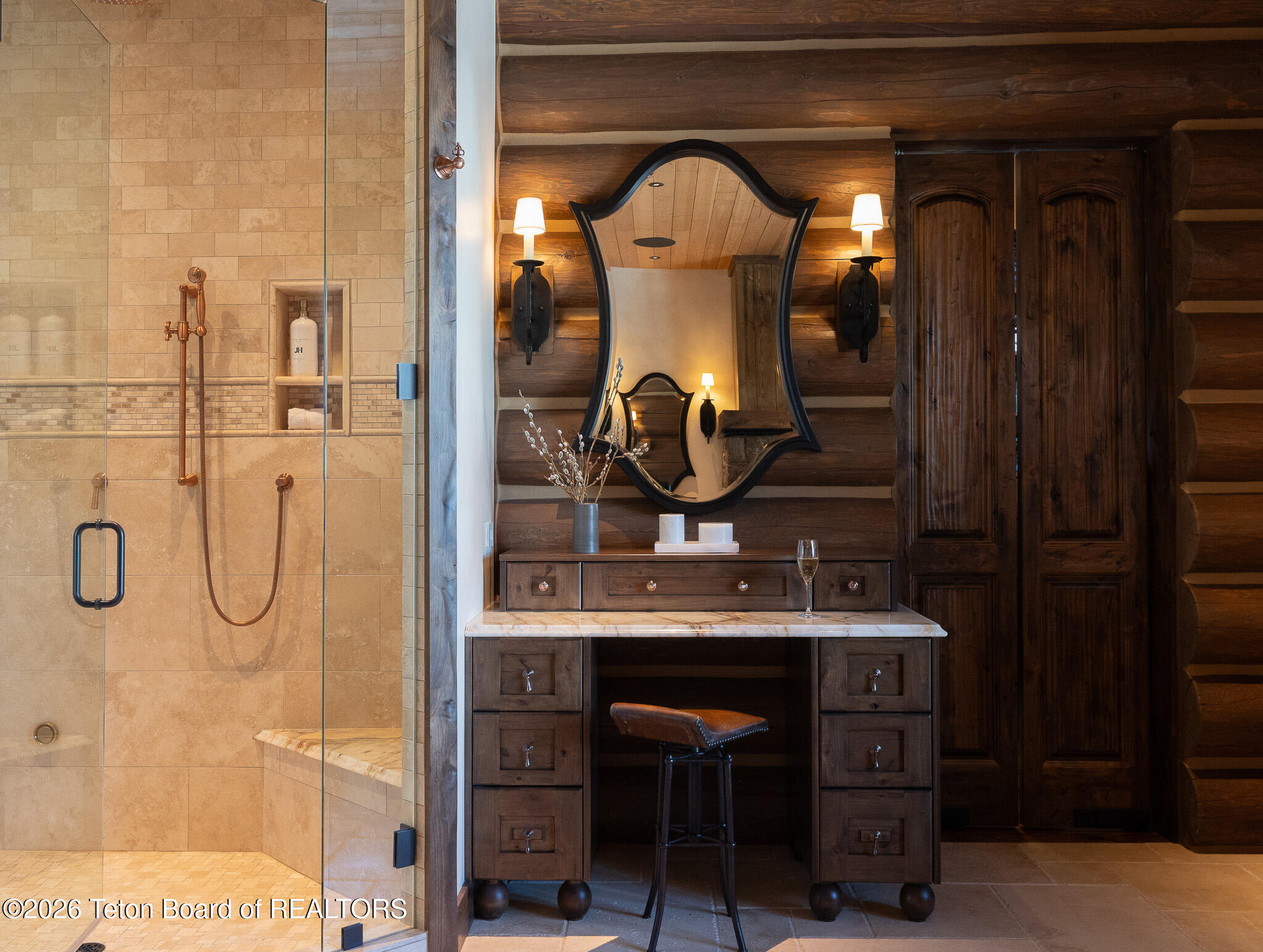 1125 West Bar Bc Ranch Road Jackson, WY 83001 - Photo 33 of 66 Master Bath - Hers