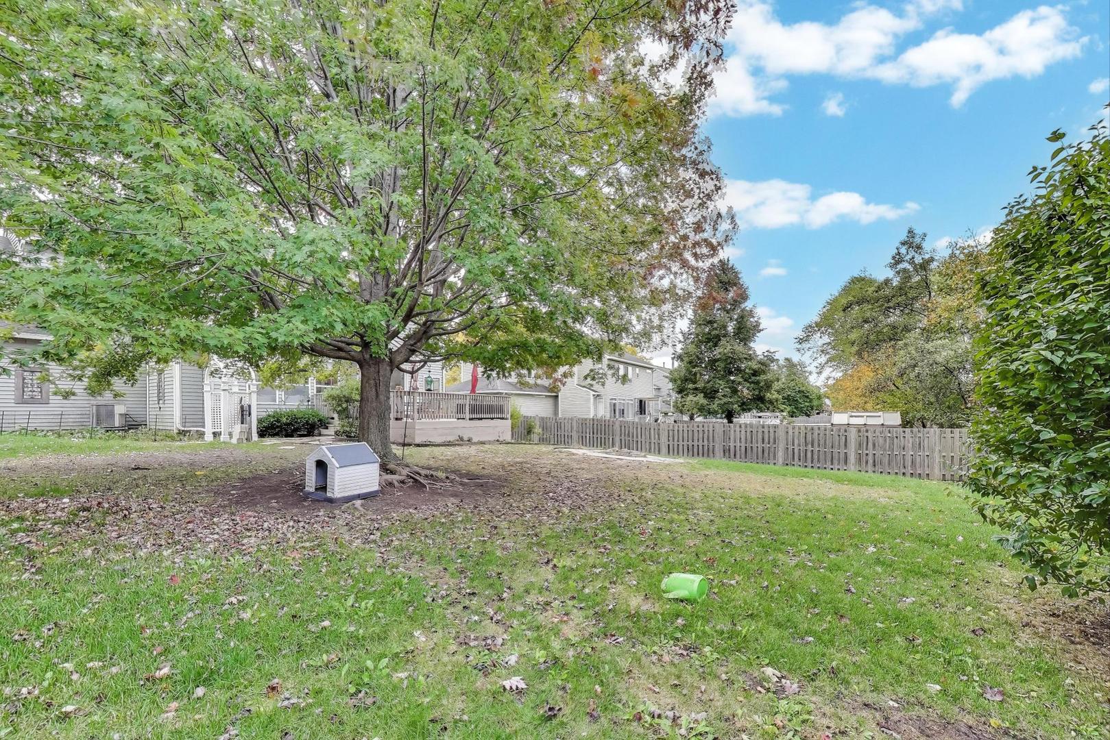 1010 Evergreen Street Mundelein, IL 60060 - Photo 27 of 28 a backyard of a house with lots of green space