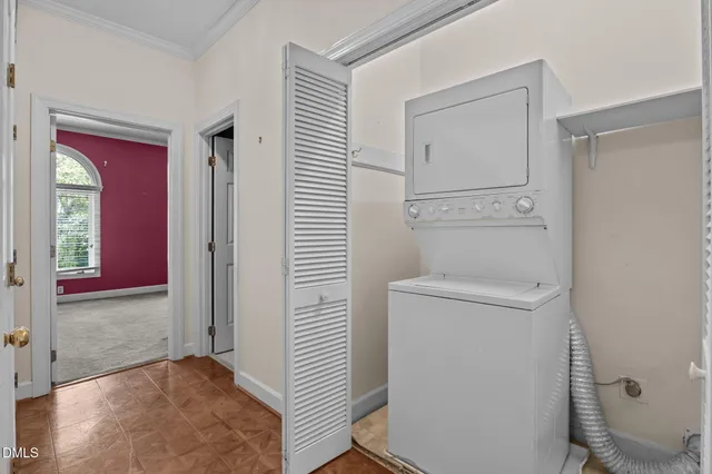 a view of a porch with a door