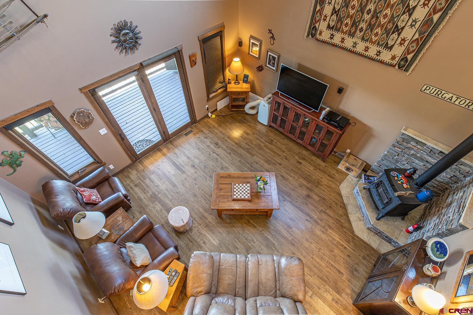 616 North Rainbow Road Durango, CO 81303 - Photo 20 of 35 View of Living Room from Loft