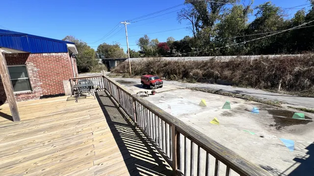 a view of balcony and deck