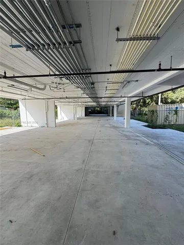 a view of a garage
