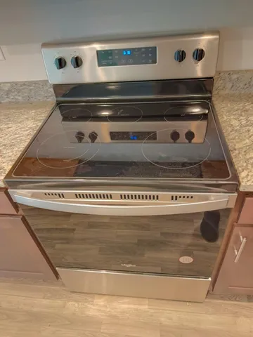 a close view of stove