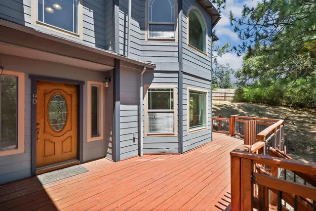 a outdoor space view with a seating space