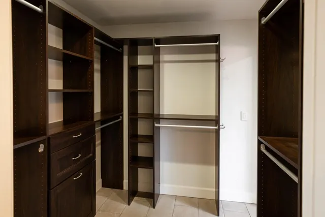 a view of walk in closet