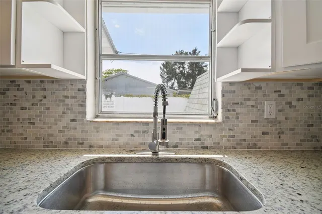 a close view of sink and tap